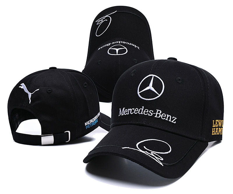 Mercedes - Benz chapeau logo de voiture chapeau de canard AMG casquette de  voiture casquette d'exposition casquette de voiture pour homme casquette de  sport casquette de baseball pour femme (58 cm)
