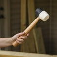 thumbnail image 3 of Hyper Tough Double Headed Rubber Mallet, Non-Marring Hammer, 3 of 6