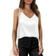 thumbnail image 5 of Camisetas sin mangas con cuello en V para mujer para el verano: camisola de satén de seda sin mangas con tirantes ajustables, diseño estampado, corte ajustado para combinar con otras prendas o para, 5 of 7