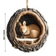 thumbnail image 4 of Adornos navideños Animales Adornos navideños Árbol de Navidad Animales Estampados Adornos acrílicos Decoraciones de animales del bosque Decoraciones navideñas Regalos de recuerdo Colgante Colgante, 4 of 5