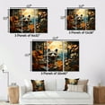 thumbnail image 4 of Designart Raccoon Animal framed wall art, Curious Raccoon composition I , Raccoon framed wall art decor, Multi-Color Modern Natural framed wall art, 44x34 inches Natural brown color Frame, 4 of 5