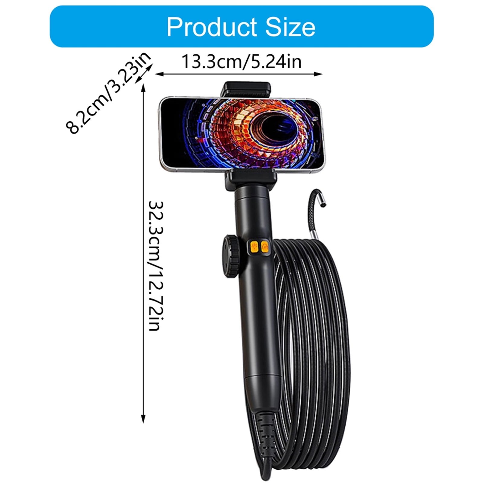 6/8mm Lens Industrial Endoscope Inspection Camera Endoscope Camera Waterproof 360 Degree Articulating Borescope Camera