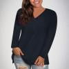 2#Navy(V-Neck)