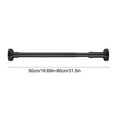 thumbnail image 6 of Bxaolu Closet Rods for Hanging Clothes, 19.5 to 31.5 Inches Adjustable Metal Closet Rod, 1.5 Inches Heavy Duty Clothes Hanging Rod for Closet Wardrobes Laundry RV, Black, 6 of 7