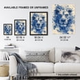 thumbnail image 3 of Artery8 Chinese Porcelain Lion Blue Flowers Watercolour For Living Room Art Print Framed Poster Wall Decor 12x16 inch, 3 of 5