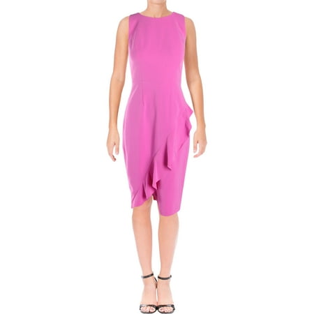 Cascade Sleeveless - Jax Womens Cascade Ruffle Sleeveless Party Dress Purple 10