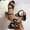 Black, variant on Women's Chunky Block Strappy Heeled Sandals Open Toe Ankle Strap High Heels Wedding Bridal Shoes Low Heels Sandals for Party Dress White 9.5(43)