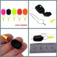 thumbnail image 3 of 5 PCs Color At Random Durable Wire Fastening Portable Water Drop Wheel Thread Holder ABS Buckle Clip Fishing Line Stopper, 3 of 8