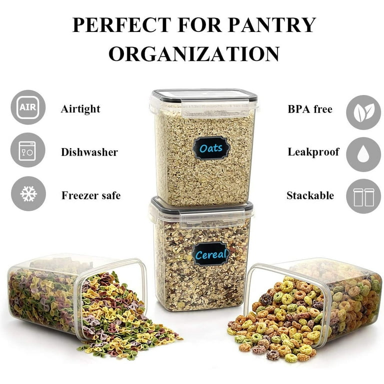 Airtight Food Storage Containers - Wildone Cereal & Dry Food Storage  Container Set of 16 [54oz /1.6L] for Sugar, Flour and Baking Supplies,  Leak-proof & BPA Free, with 20 Labels & 1