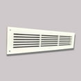 thumbnail image 4 of Air Return Grill 3″ x 24″ with 5″ x 26″ Faceplate – Decorative Linear HVAC Vent Cover, Cast Aluminum, Powder-Coated Repaintable Wall Ceiling Floor Cold Air Return Grille (VR109), 4 of 8