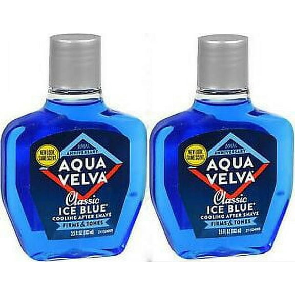 Aqua Velva After Shave, Classic Ice Blue, 3.5 Ounce ( 2 pack )