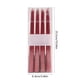 thumbnail image 3 of Velas Cónicas Bañadas En Parafina Velas cónicas de cera de asta larga, electrochapadas en rojo, de 4 piezas, para decoración romántica de bodas y restaurantes. JASKFLY, 3 of 9
