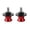 Red, variant on Xirurus 8mm Motorcycle CNC Rear Stand Swing Arm Spool Sliders Stand Bobbins 2Pcs (Silver) Premium Billet Aluminum Universal Fit for 0.3 inches / 3.2 cm Mounts Stable Support