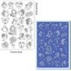 thumbnail image 2 of Sellos transparentes con forma de rostro para decoración de tarjetas y álbumes de recortes. Sellos abstractos transparentes para pendientes. Silicona transparente., 2 of 9