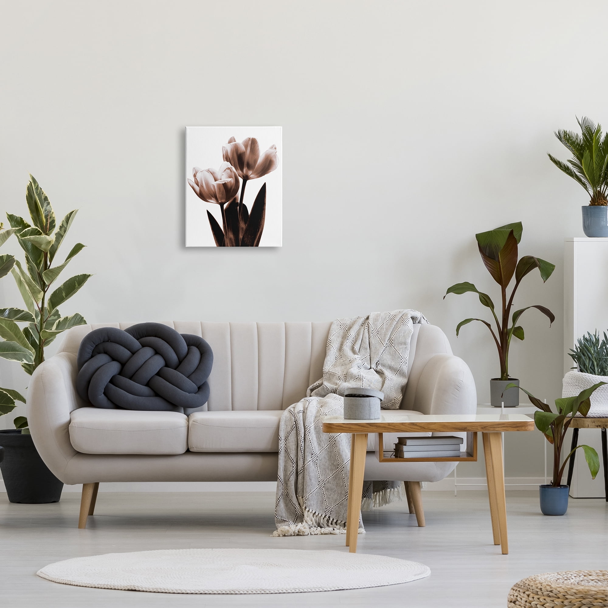 Stupell Industries Two Tulips Photography Botanical & Floral Photography Gallery Wrapped Canvas Print Wall Art, 16 x 20