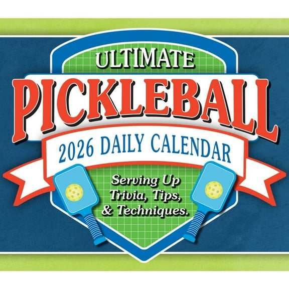 Sellers Publishing, Ultimate Pickleball 2026 Desk Calendar, 5.9'' X 5.2'', Daily Calendar with Adhesive Binding