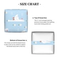 thumbnail image 5 of Sikiie Goose White Flowers Leather Tissue Box Cover Square, tissue box holder - 5.2”x5.2”x5.2”, 5 of 7