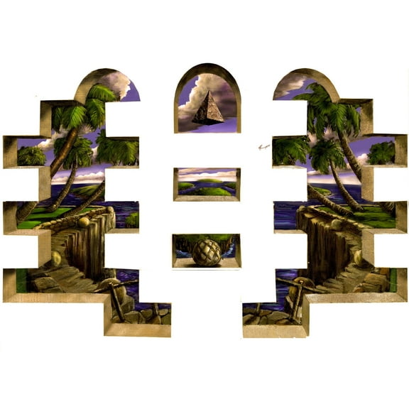 Wall-Ahhh!™ 3D Architectural Mystical Summer Castle Wall Mural