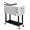 Grey, variant on VINGLI 80 Quart Rolling Ice Chest, Portable Patio Party Bar Drink Cooler Cart, with Shelf, Beverage Pool with Bottle Opener