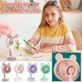 thumbnail image 6 of RyanK Clearance Fans Usb Charging Cartoon Desktop Fan Desk Surface Solid Color Fan Dormitory Home Three-speed Small Table Fan, 6 of 7