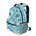 thumbnail image 3 of Blue Camouflage Pattern Stylish Large Backpack 15L Self-Standing Durable Twill for School, Office and Travel Use, 3 of 9