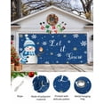 thumbnail image 2 of Garage Door Banner Cover 7 x 16 ft, Christmas Winter Snowman Snowflake Cute Bird Blue Christmas Garage Door Decorations Holiday Christmas Backdrop Decor for Winter New Year Xmas Party, 2 of 6