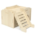 thumbnail image 3 of Hámster Hideout Jevnd Syrian Wood con escalera de escalada de 17 x 10 x 10 cm, 3 of 6