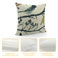 thumbnail image 4 of Chilfamy Decorative Throw Pillow Covers, Modern Double-Side Design Cushion Cases, Blue Birds Pattern Toss Pillow Covers for Bedroom Living Room Couch Sofa Holiday Decor White, 4 of 5