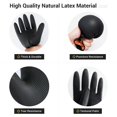 thumbnail image 2 of Guantes para lavar platos ThxToms, reutilizables, de látex, negros, XL, 2 of 7