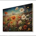 thumbnail image 2 of Designart "Symphony of Colorful Wildflowers III" Floral Print on Natural Pine Wood, 2 of 5