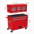 thumbnail image 7 of Roromall 8-Drawer Rolling Tool Chest 2-in-1 Tool Cabinet Box Organizer with Wheels Safe Locking for Garage Workshop, 7 of 7