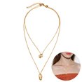 thumbnail image 1 of Layered Necklace Fashion Bohemian Shell Pendant Necklace Layered Chain Necklace, 1 of 9