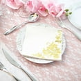 thumbnail image 3 of Balsa Circle 20 Pieces 13" x 13" Gold White Metallic Floral Paper Napkins, 3 of 7