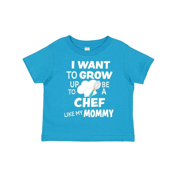 Inktastic I Want to Grow Up to Be a Chef Like My Mommy Boys or Girls Toddler T-Shirt
