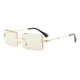 thumbnail image 4 of Gafas de sol cuadradas sin montura y sin montura para mujer, gafas de sol con degradado, gafas modernas y de moda, 4 of 5