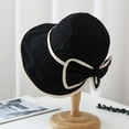 thumbnail image 5 of SikaFu New Hat Girl Spring And Summer Versatile Bow Fisherman Hat Sweet Casual Shading Big Eaves Solar Hat, 5 of 9