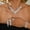 HB041-10, variant on Luxury V-Neck Rhinestone Jewelry Set for Women – 3-Piece Statement Necklace, Tassel Earrings, Crystal Stretch Bracelet & Eternity Ring – Sparkling Bridal Wedding Prom Party Accessories