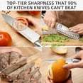 thumbnail image 2 of Kitchen Knife Set 14 Piece Premium Japanese High Carbon Stainless Steel Knife Block Sets with Built-in Sharpener, Razor Sharp Knives Set for Kitchen, Quality Acacia Wood Block Knife Set, 2 of 8