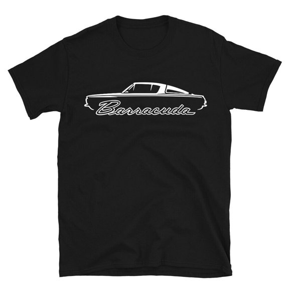 Plymouth Barracuda Men's T-shirt - Classic Muscle Car Outline Design Tee Shirt