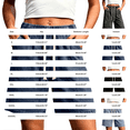 thumbnail image 3 of JJHGVB Bermuda Shorts for Women Knee Length High Waisted Baggy Shorts with Pockets Cotton Linen Summer Casual Lounge Outfits Light Blue 5XL, 3 of 8