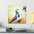 thumbnail image 3 of Titmouse on Baroque Tapestry - Canvas, 3 of 10