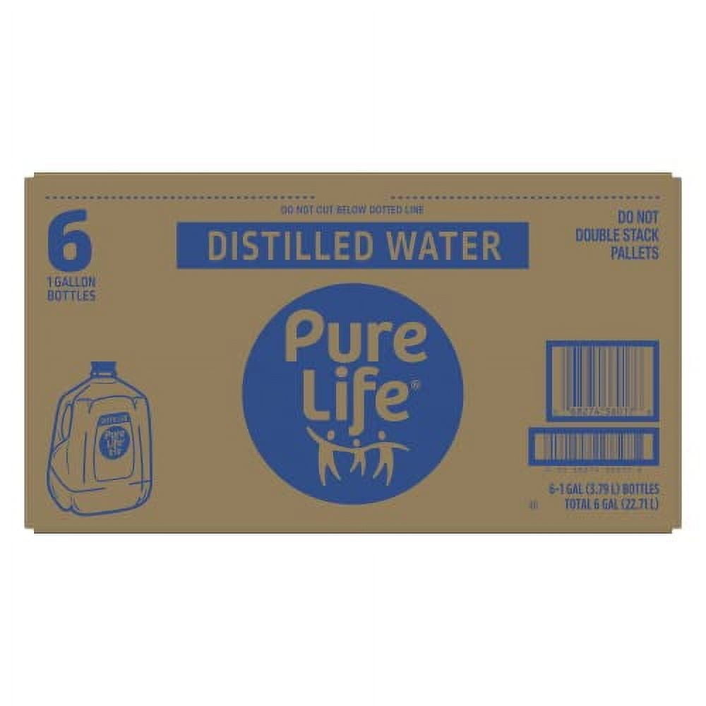 Pure Life Distilled Water (1 Gallon Bottles - 2 Cases of 6 (12 Gallons))
