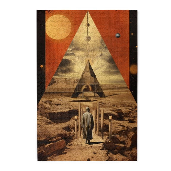 1000 PCS Surrealism Illustration 1000 Pcs Enchanting Jigsaw Puzzles,Unique And Beautiful Design,Great For Relaxation And Display For Puzzle Enthusiast,Modern Style Wooden Puzzle For Adult