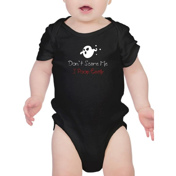 Don't Scare Me I Poop Bodysuit Infant -Smartprints Designs, 24 Months