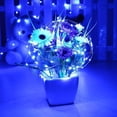 thumbnail image 1 of Lámpara Cadena de luces solares Lámpara de hadas de alambre de cobre resistente al agua (azul blanco 100LED) Ndcxsfigh Nuevos Originales, 1 of 9