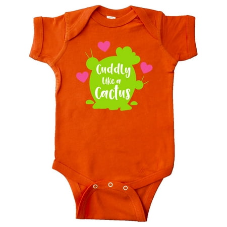 

Inktastic Cuddly Like A Cactus Hearts - Green Pink Gift Baby Boy or Baby Girl Bodysuit
