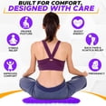 thumbnail image 2 of Gel seat cushion, suitable for long periods of sitting (large and thick) - back, sciatic nerve pain, coccyx, hips, and tailbone pain relief honeycomb support | seat cushion for office chairs, wheelch, 2 of 4