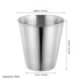 thumbnail image 2 of CRILSTYLEO 10Ud Vasos De Acero Inoxidable Para Bebidas Portátil Resistentes Para Camping Y Almacenamiento, 2 of 6