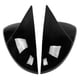 thumbnail image 3 of Par de tapas de cubierta de espejo lateral trasero, carcasa adicional para MK7 MK7.5 R 2013-2020, negro brillante, 3 of 12