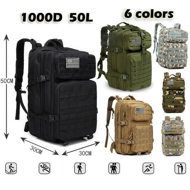 TacticalPro – Sac à Dos Tactique Homme 30L/45L pour Randonnée, Survie